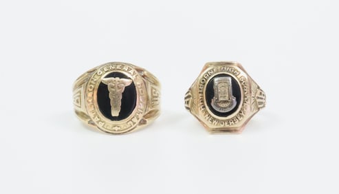 (2) 10K SCHOOL RINGS