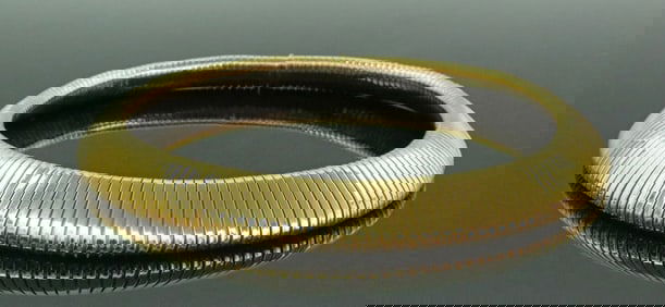 CARLO WEINGRILL 18K TUBOGAS CHOKER NECKLACE