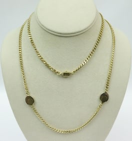 ITALIAN CHIMENTO 18K CUBAN LINK NECKLACE