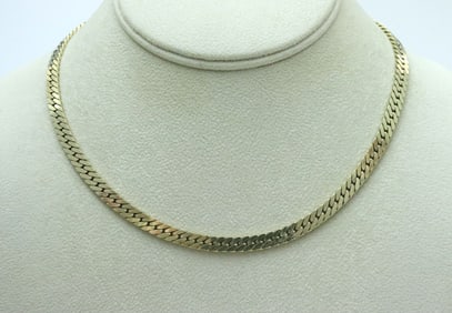14K ITALIAN HERRINGBONE NECKLACE