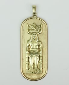 14K FIGURAL DEITY PENDANT