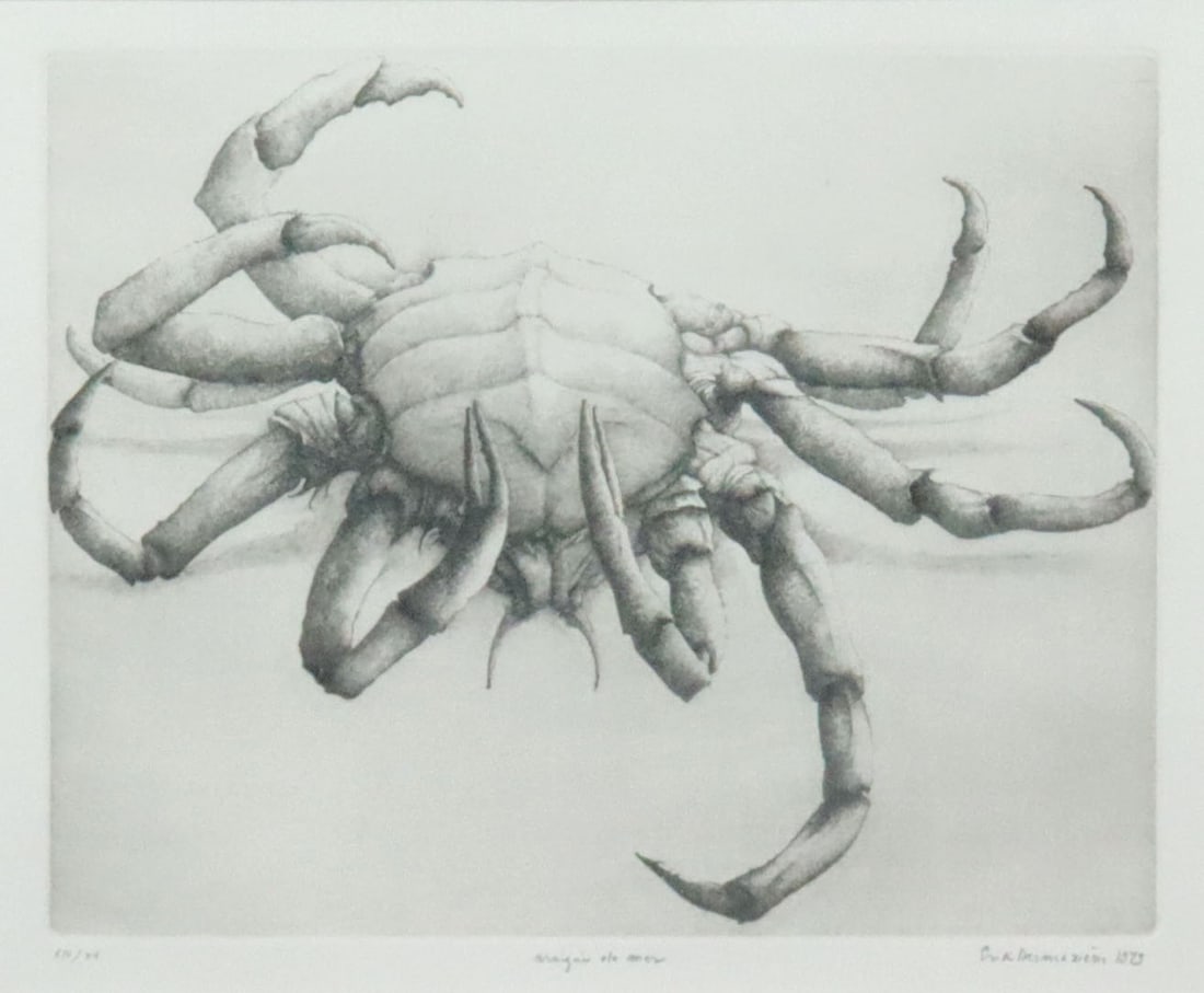 ERIK DESMAZIERES ETCHING - ARAIGNEE DE MER (1 of 3)