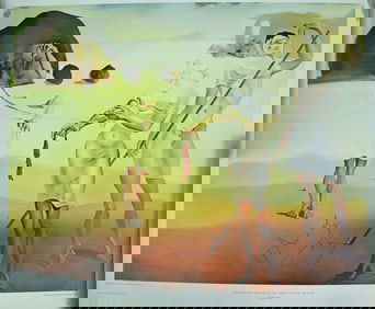 SALVADOR DALI HAND SIGNED OFFSET LITHOGRAPH PRINT