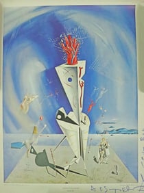 SALVADOR DALI HAND SIGNED OFFSET LITHOGRAPH PRINT