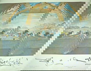 SALVADOR DALI HAND SIGNED OFFSET LITHOGRAPH PRINT
