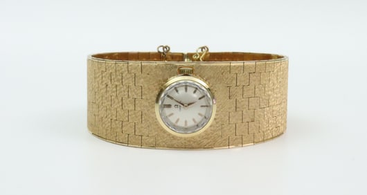 18K LADIES OMEGA BRACELET WATCH