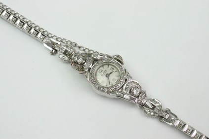 LADIES ELOGA 14K DIAMOND BRACELET WATCH
