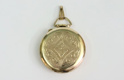 LADIES 14K PAUL RIVAGE POCKET WATCH