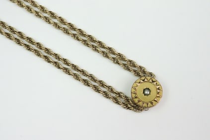 LADIES 14K SLIDE WATCH CHAIN