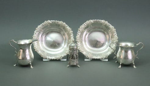 (5) SILVER TABLE ARTICLES INCLUDING TIFFANY