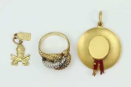 (3) PIECE 18K JEWELRY GROUP