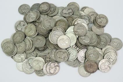 APPROX. (165) US SILVER QUARTER COINS