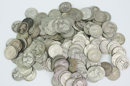 APPROX. (165) US SILVER QUARTER COINS
