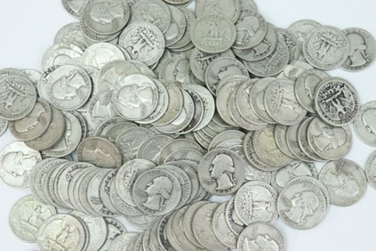 (171) US SILVER QUARTER DOLLAR COINS