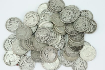 (80) US SILVER HALF DOLLAR COINS