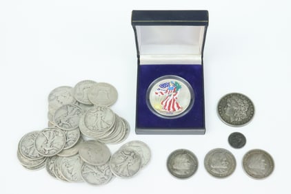 (41) PIECE MIXED GROUP OF US SILVER COINS