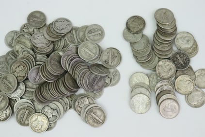 APPROX. (195+) US SILVER DIME COINS