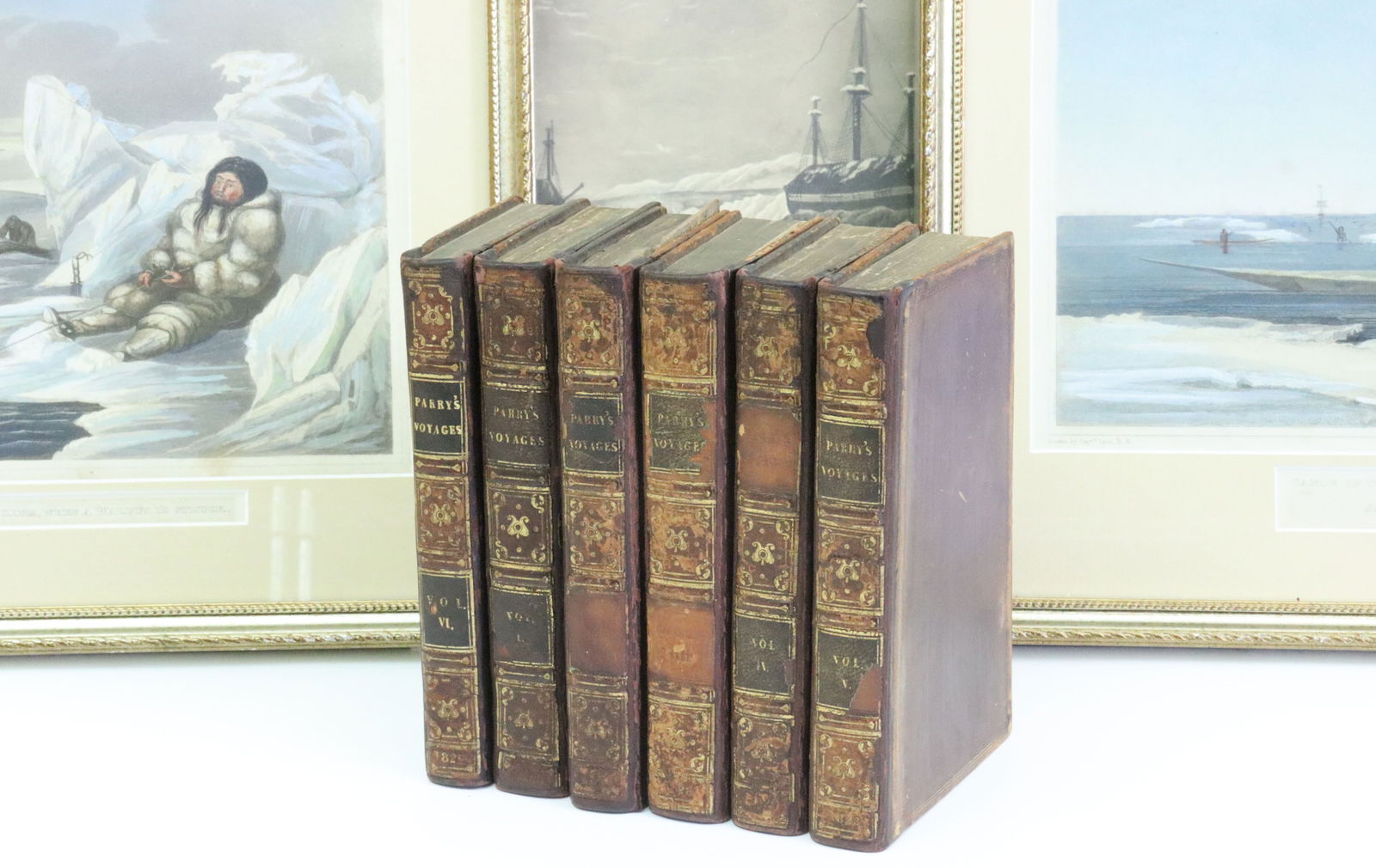 WILLIAM PARRY JOURNALS BOOK SET NW PASSAGE - 1828 (1 of 8)