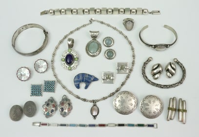 (19) PC MEXICAN & SOUTHWESTERN STYLE JEWELRY GROUP