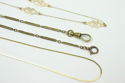 (3) 14K GOLD CHAINS