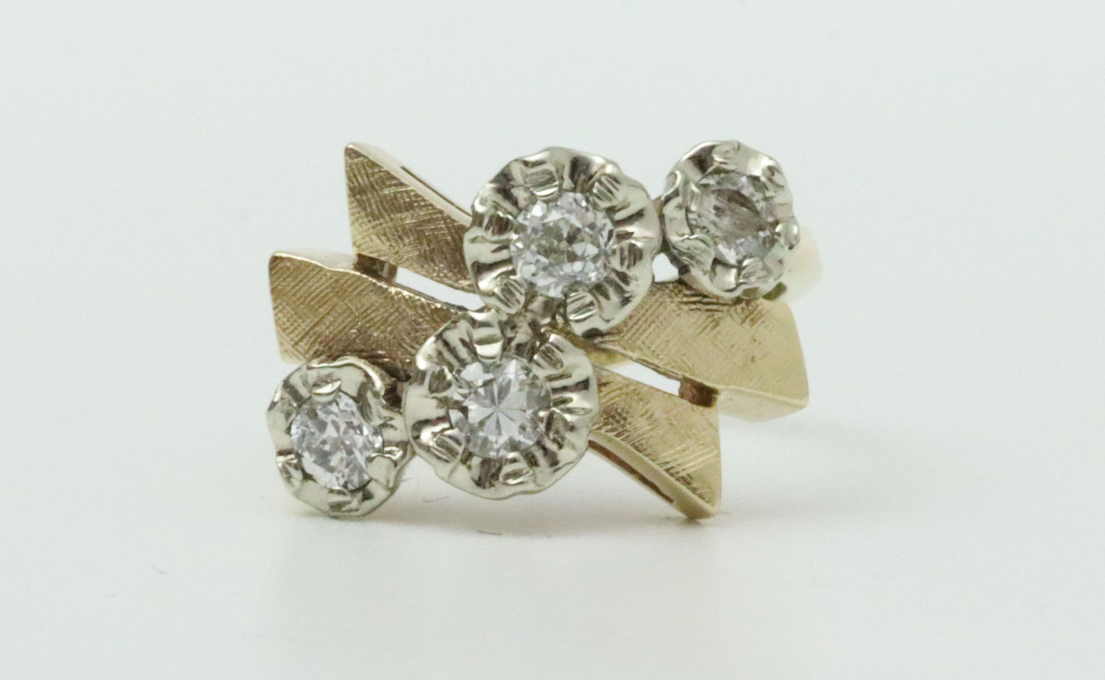 14K DIAMOND BYPASS RING (1 of 5)