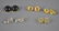 FIVE PAIRS OF 14K GOLD EARRINGS