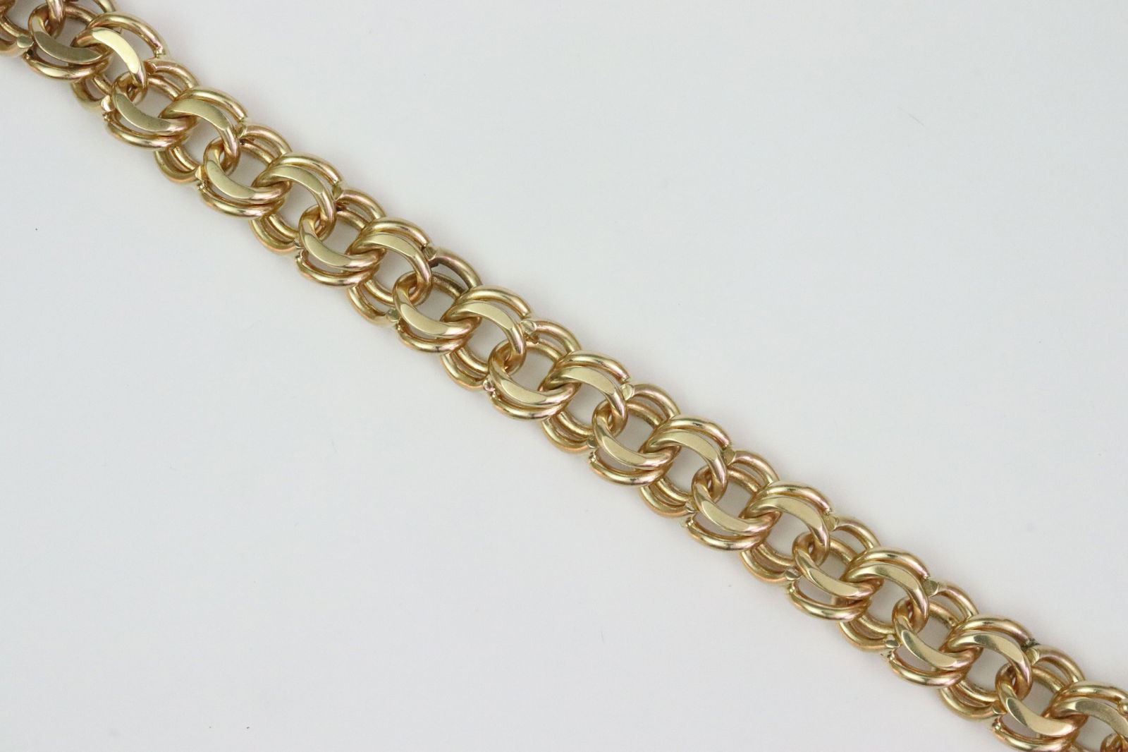 14K BOLD PARALLEL LINK BRACELET - 3