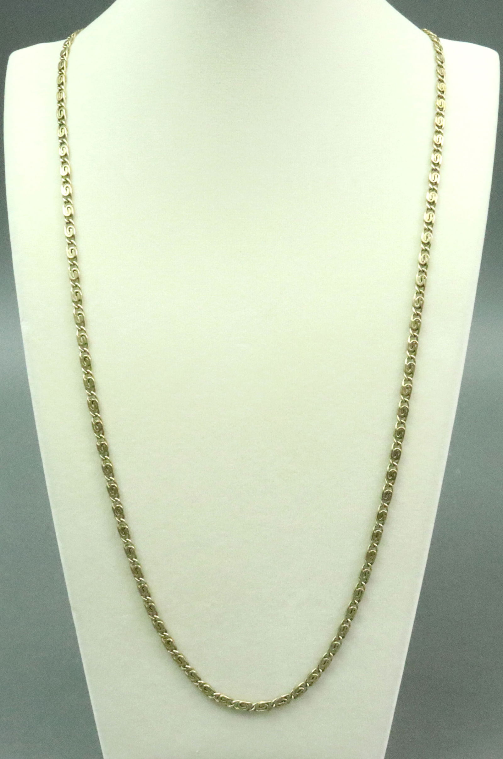 14K CONTINUOUS SCROLL CHAIN NECKLACE - 2