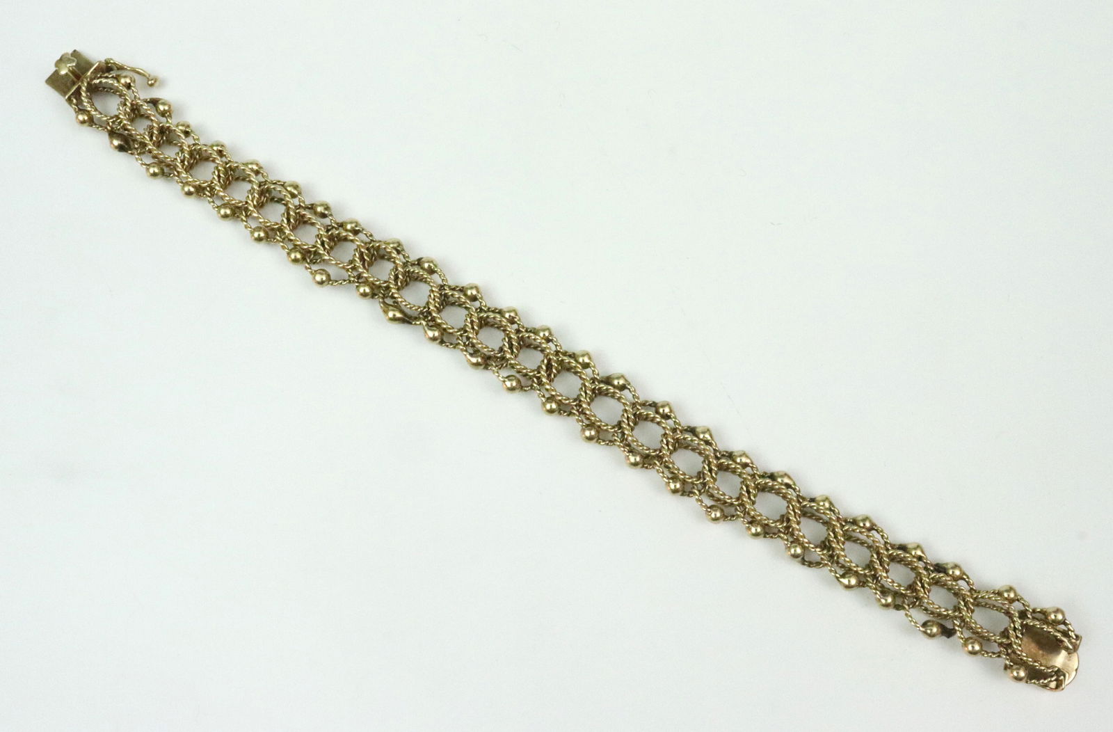 14K PARALLEL LINK BRACELET - 2