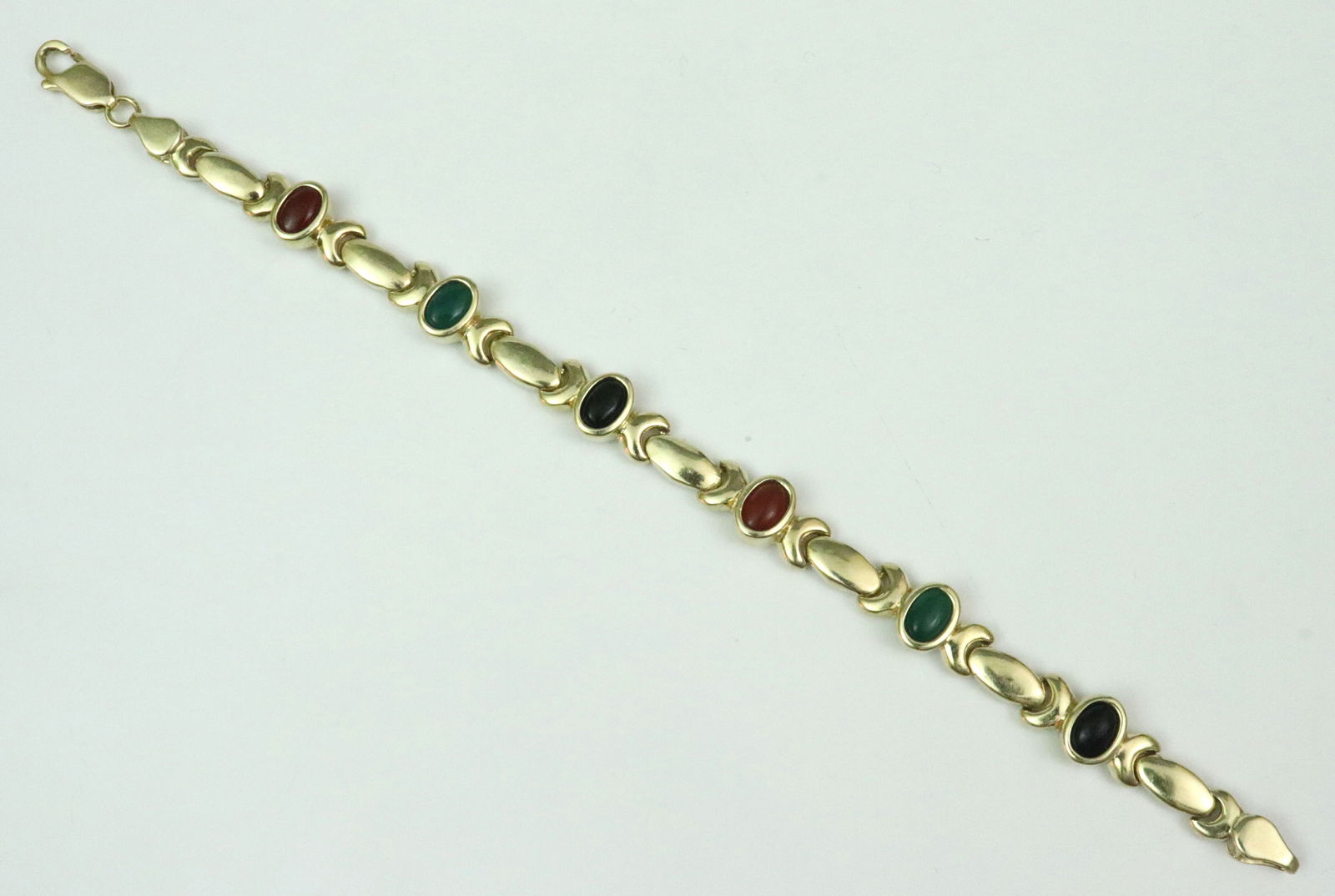 14K MULTI GEMSTONE BRACELET - 2
