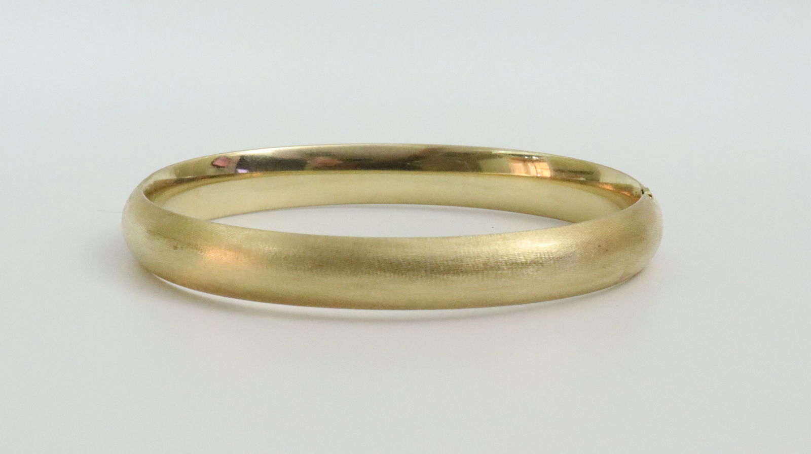 14K SLIDE HINGED BANGLE BRACELET - 2