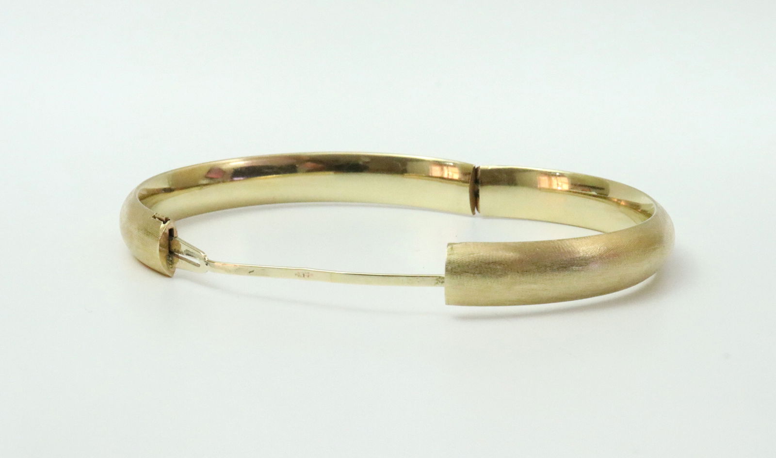 14K SLIDE HINGED BANGLE BRACELET - 3