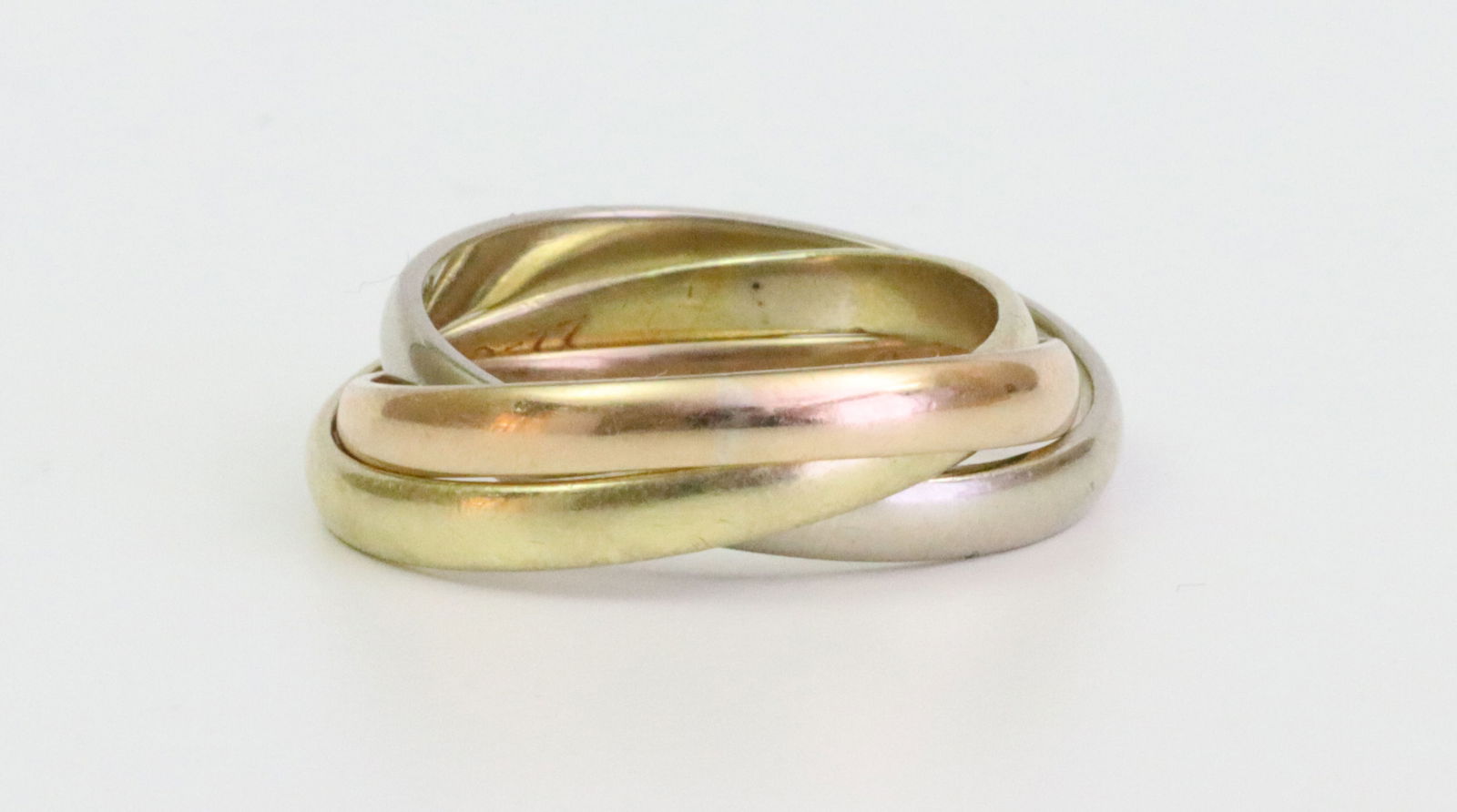 1970'S CARTIER 18K TRINITY RING - 2