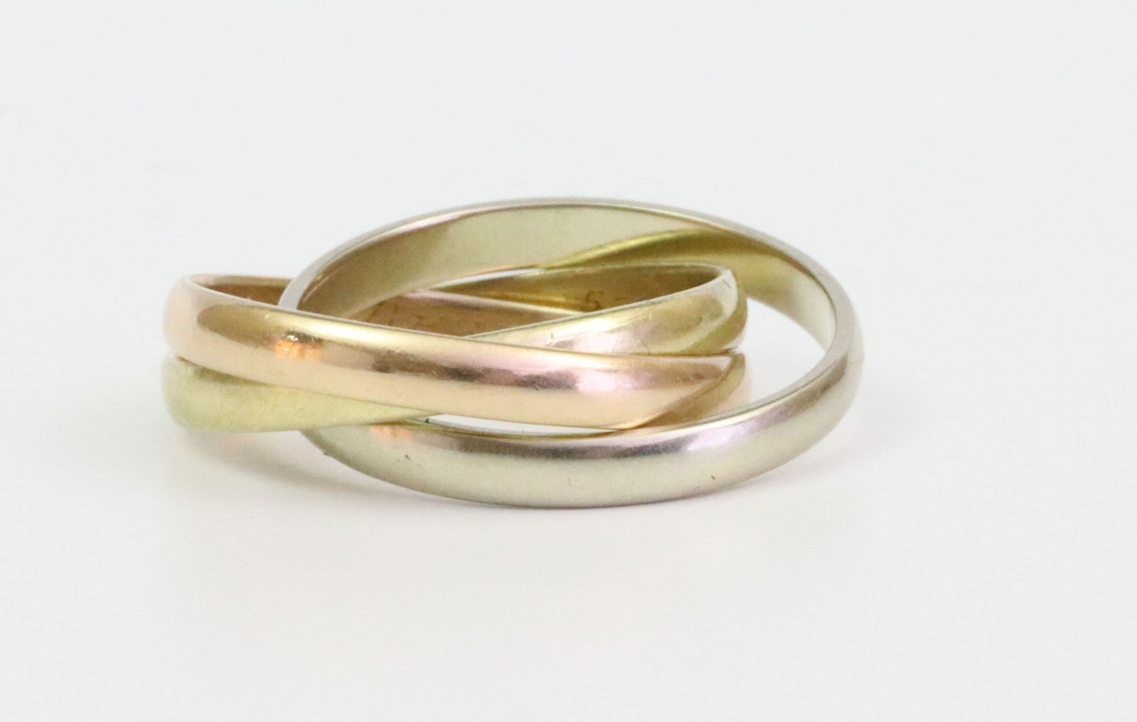 1970'S CARTIER 18K TRINITY RING - 3