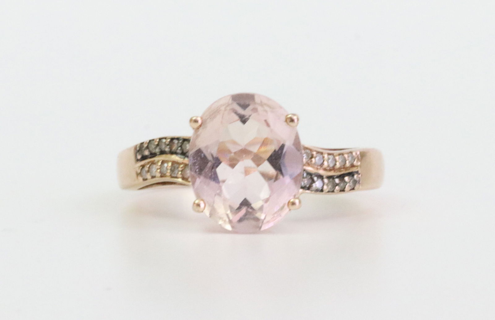 EFFY MORGANITE DIAMOND & BROWN DIAMOND RING (1 of 5)