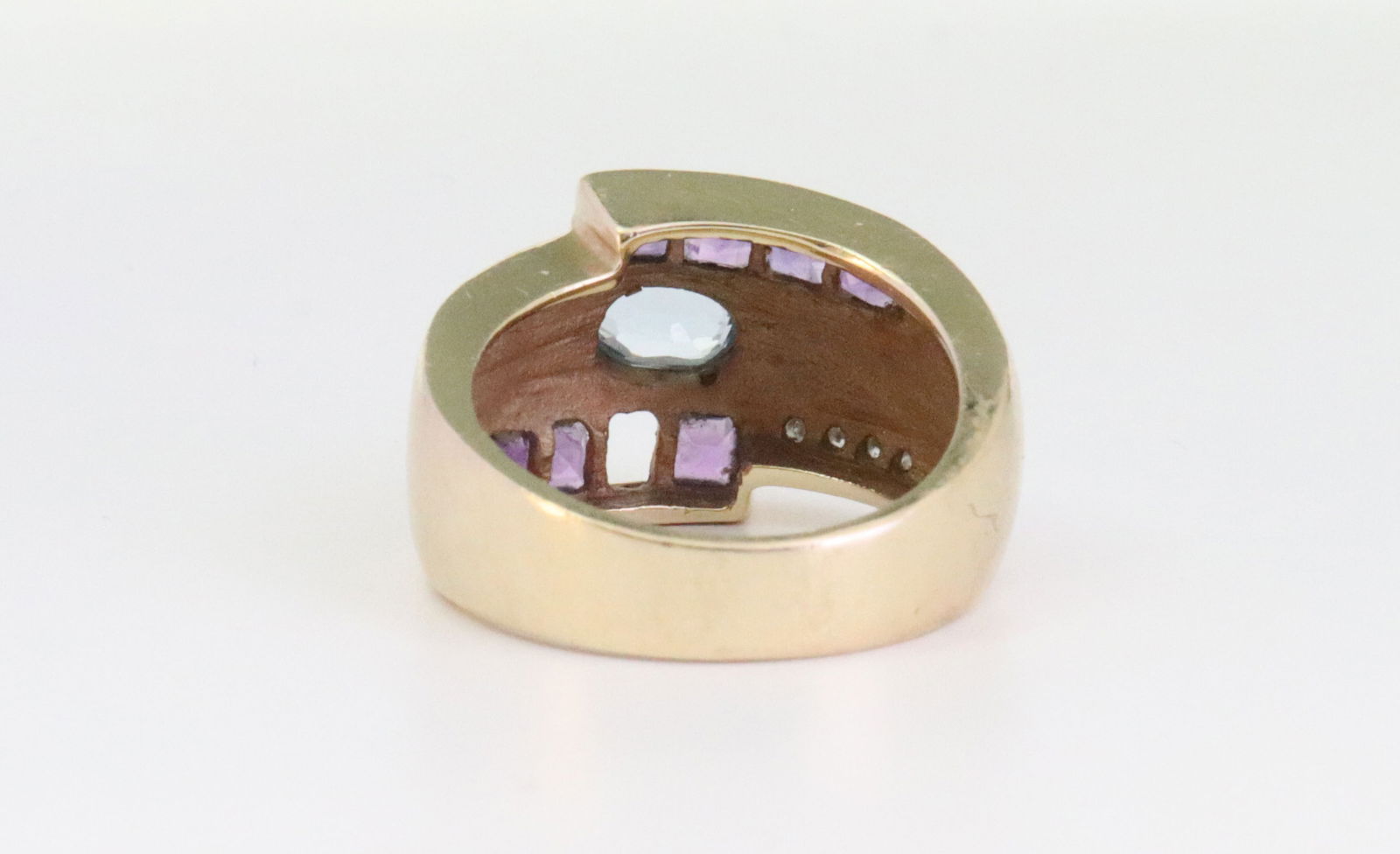 14K GEMSTONE RING - 4