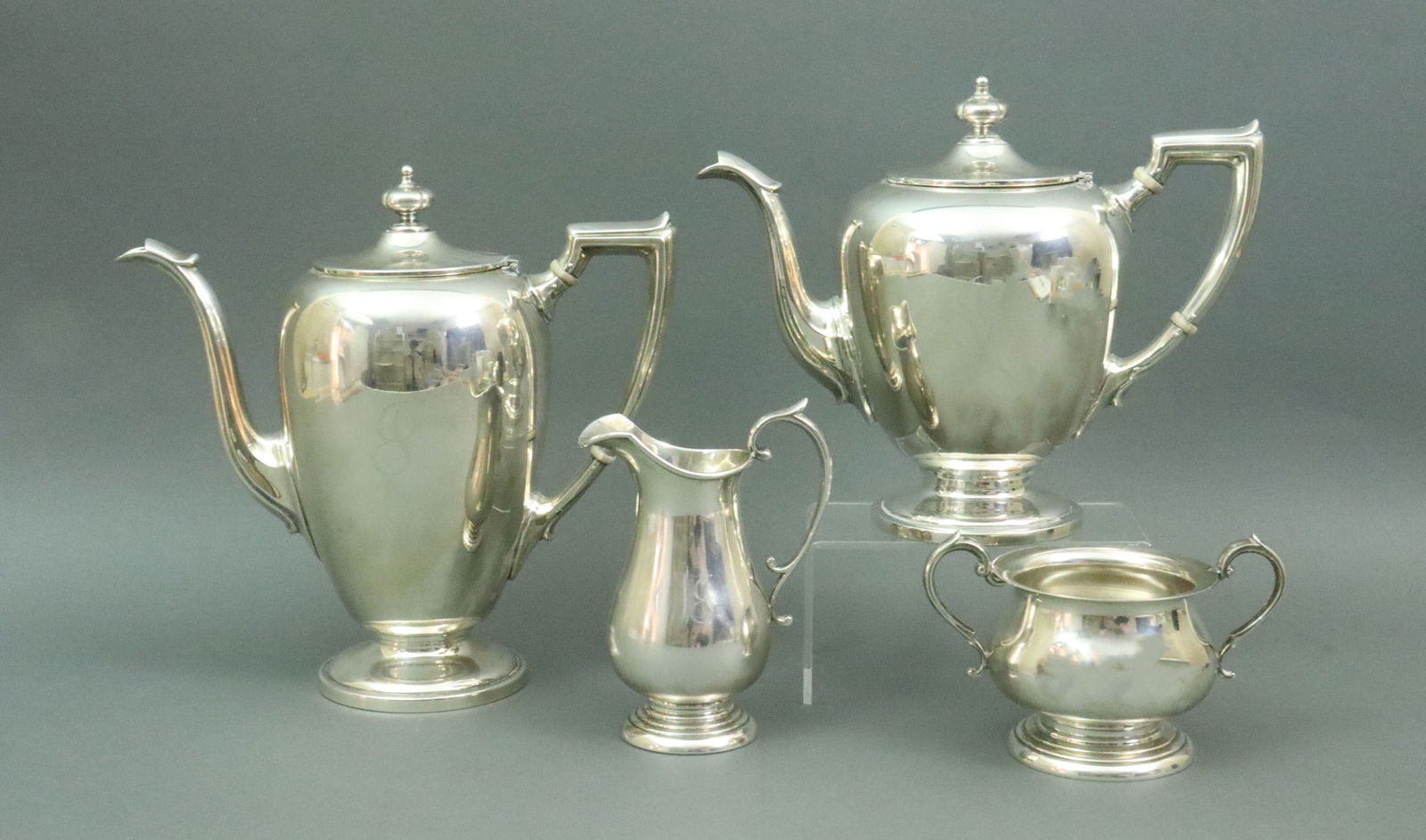 (4) PIECE ASSEMBLED STERLING TEA SERVICE (1 of 1)