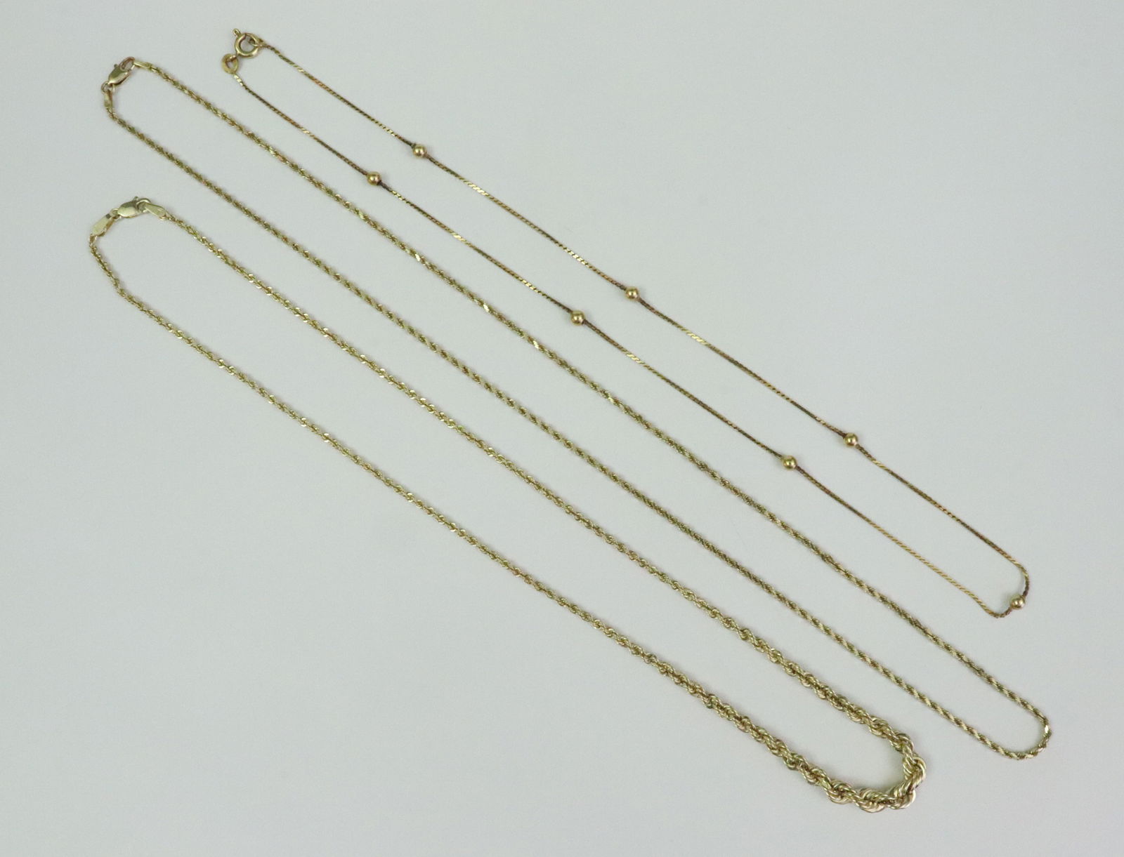 (3) GOLD NECKCHAINS - 2