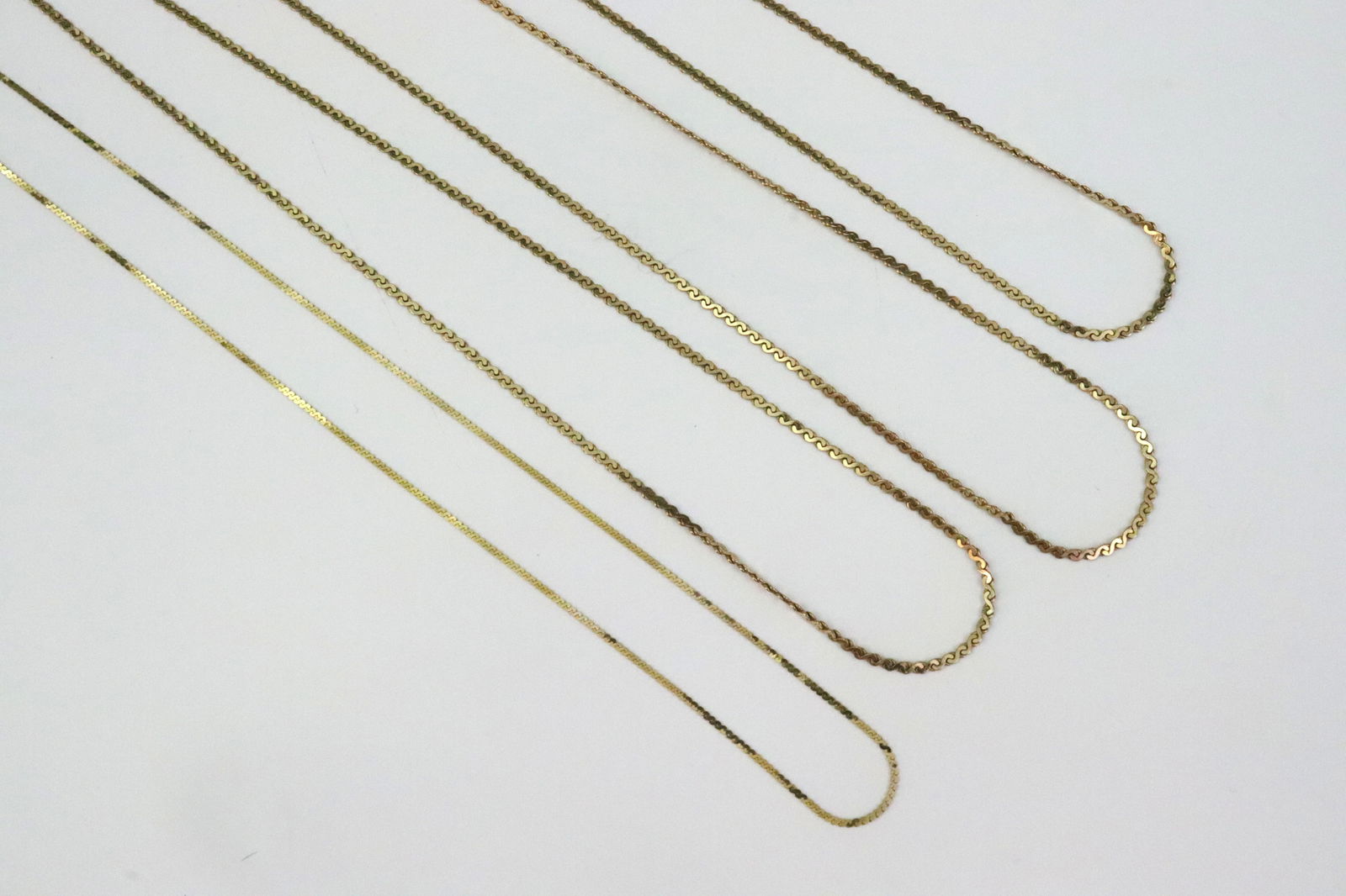 (4) 14K SERPENTINE NECKCHAINS - 2