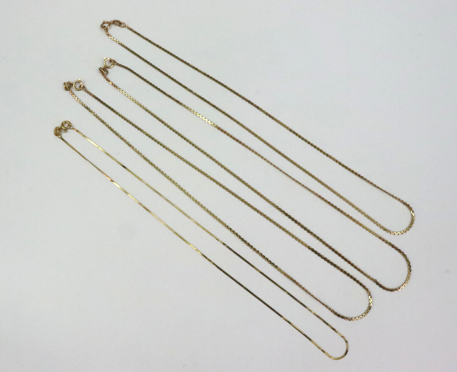 (4) 14K SERPENTINE NECKCHAINS - 3