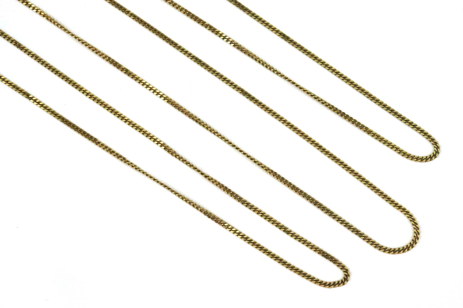 (3) 14K CURB LINK NECKCHAINS - 2
