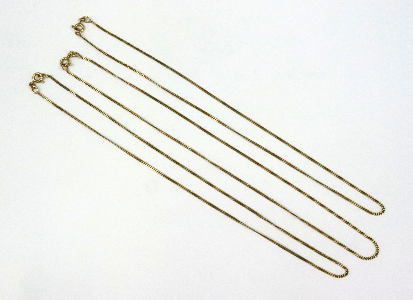 (3) 14K CURB LINK NECKCHAINS - 3