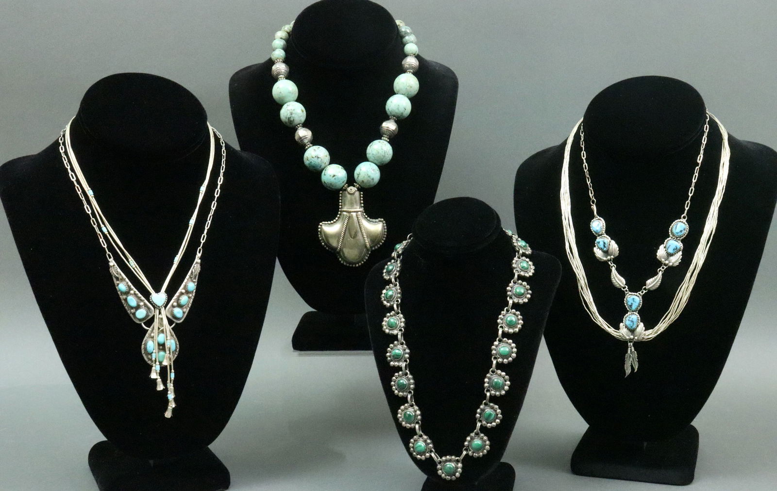 (6) MAINLY TURQUOISE & GEMSTONE NECKLACES (1 of 7)