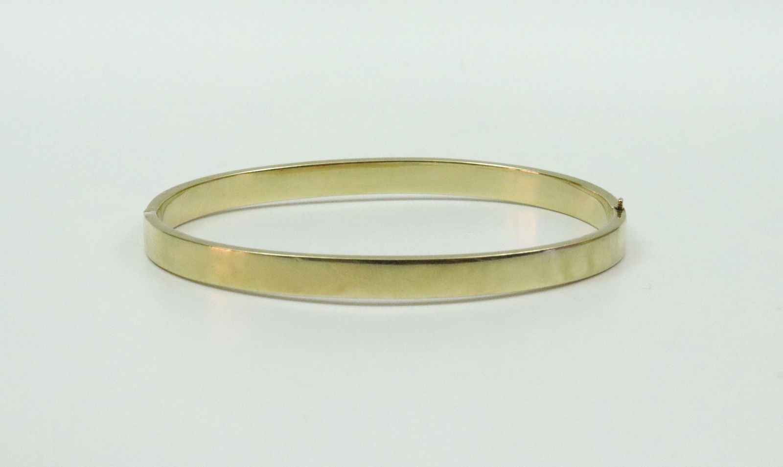 14K SLIDE HINGED BANGLE BRACELET - 2