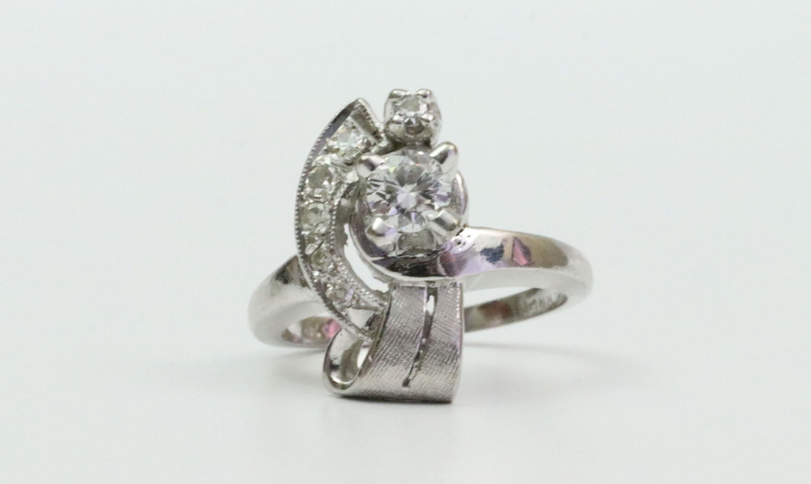 14K RETRO OR RETRO STYLE DIAMOND RING (1 of 5)