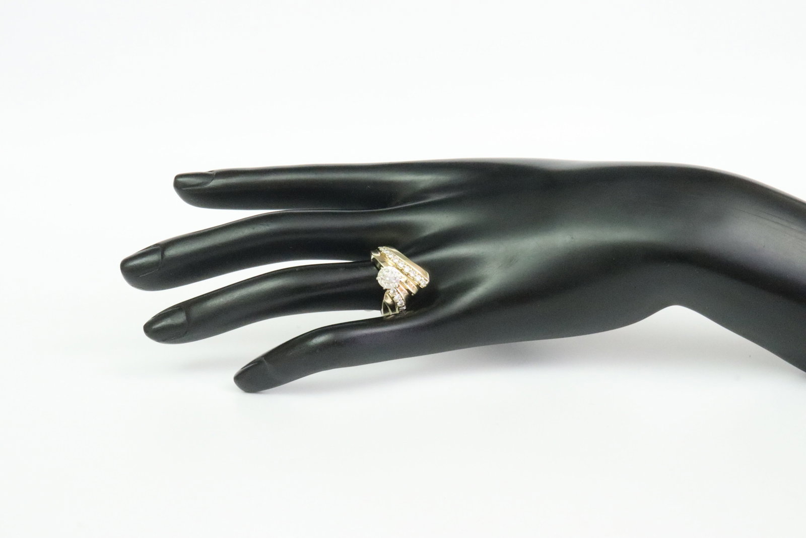 14K DIAMOND WEDDING RING - 6