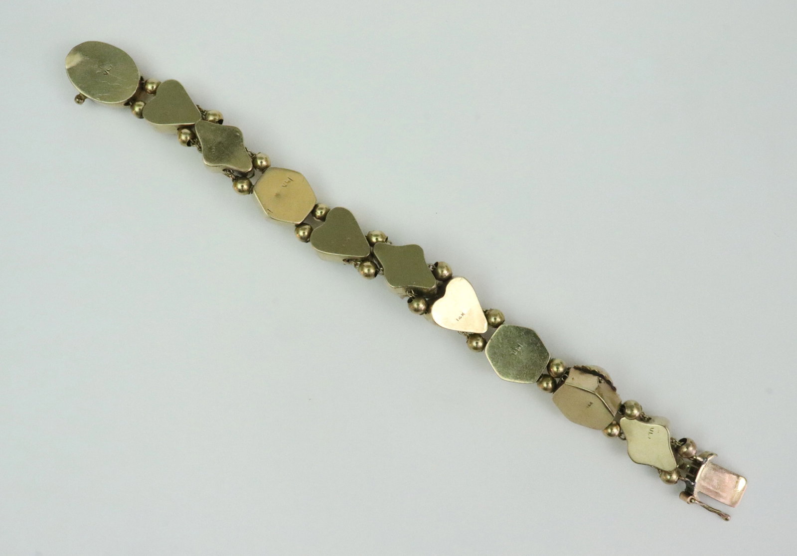 14K MULTI GEMSTONE SLIDE BRACELET - 6