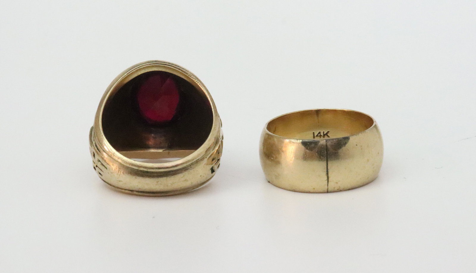 (2) GOLD RINGS - 2