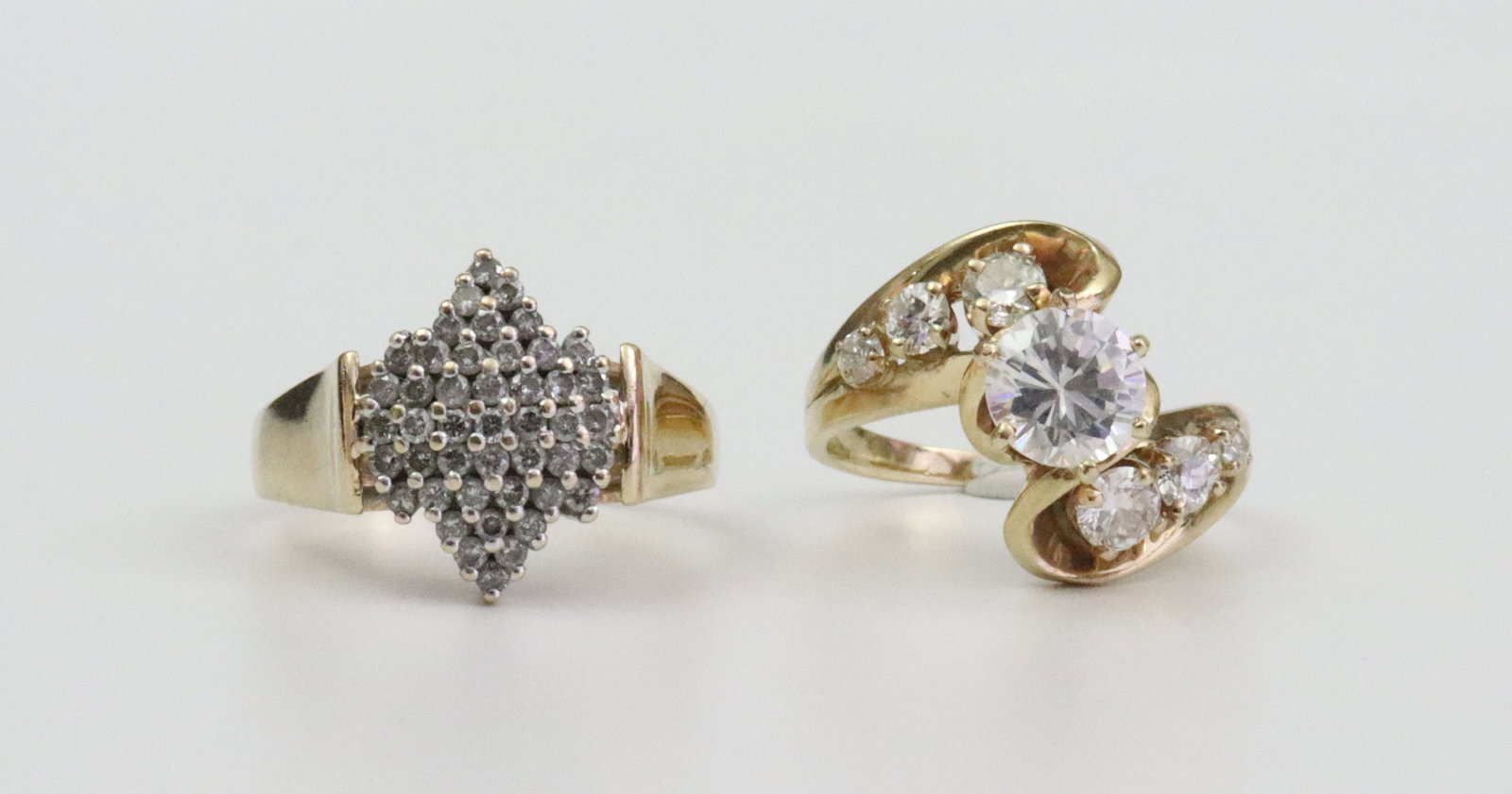 (2) 14K DIAMOND RINGS (1 of 3)
