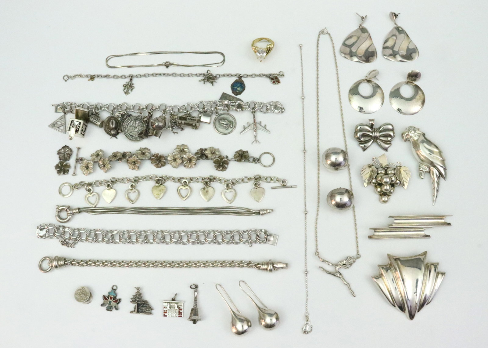 (20+) PIECE STERLING JEWELRY GROUP (1 of 2)